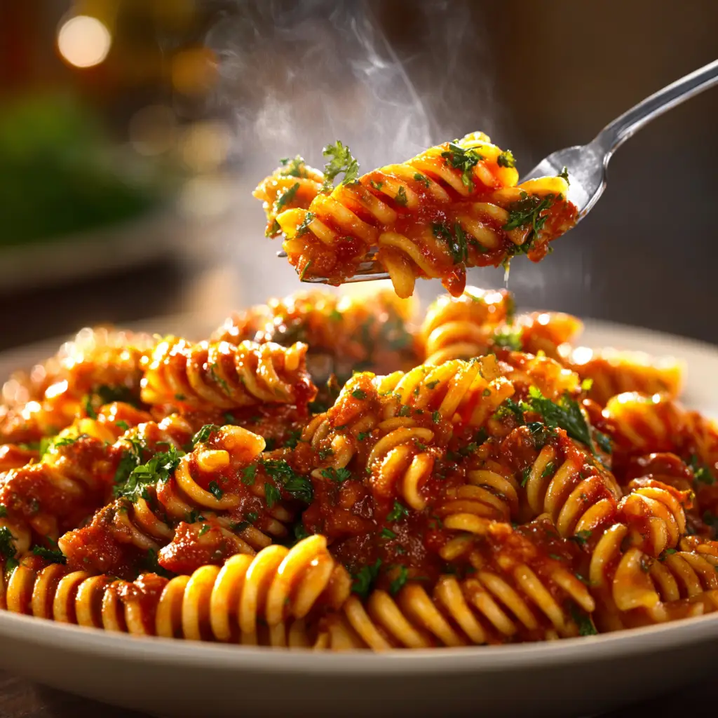 Olive Garden Rotini Pasta with Meat Sauce