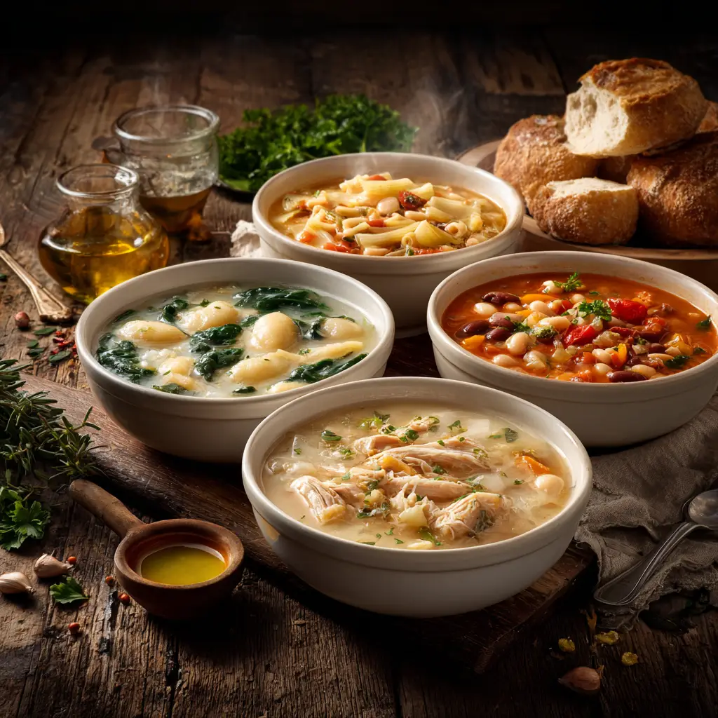 Olive Garden Soup Salad and Breadsticks Lunch