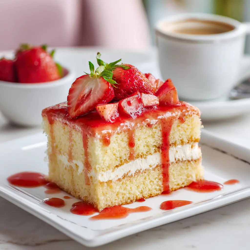 Olive Garden Strawberry Cream Cake V