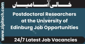 Postdoctoral Researchers at the University of Edinburg