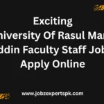 Exciting University Of Rasul Mandi Bahauddin Faculty Staff Jobs 2025 Apply Online