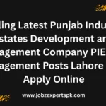 Thrilling Latest Punjab Industrial Estates Development and Management Company PIEDMC Management Posts Lahore 2025 Apply Online